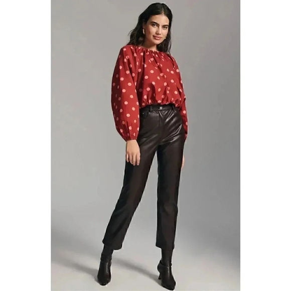 Anthropologie Maeve Poplin Bubble Blouse Size XXS - Picture 2 of 10